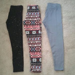 3 Pairs of Leggings bundle, 10/12